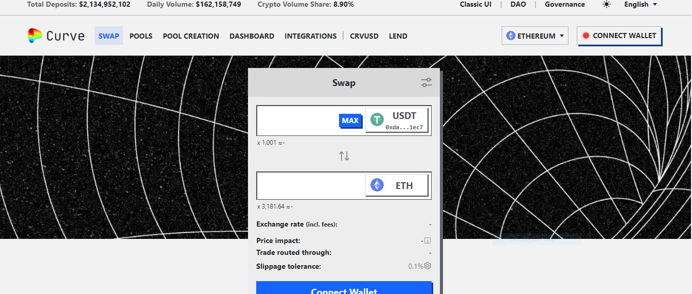 Kurvenfinanzierung (Ethereum)