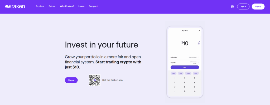 Kraken website