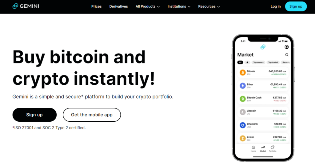 How to Add Money to Your Crypto Account: gemini website