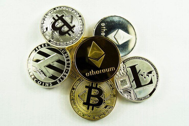an image showing different types of cryptocurrency