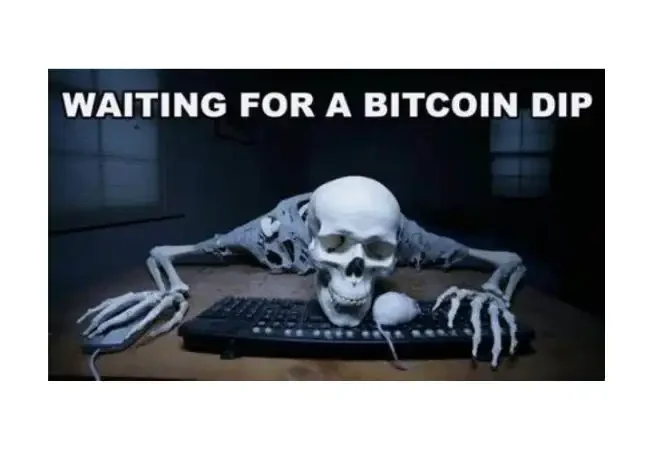 waiting for bitcoin to dip