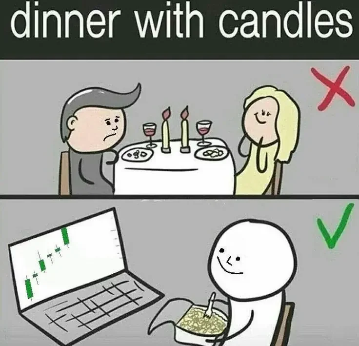 candlelight dinner, but with crypto