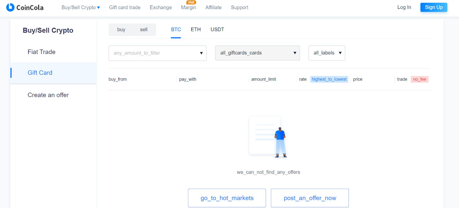 Coincola website
