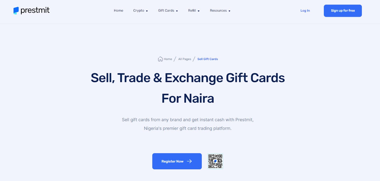 buy crypto with giftcard; Prestmit website