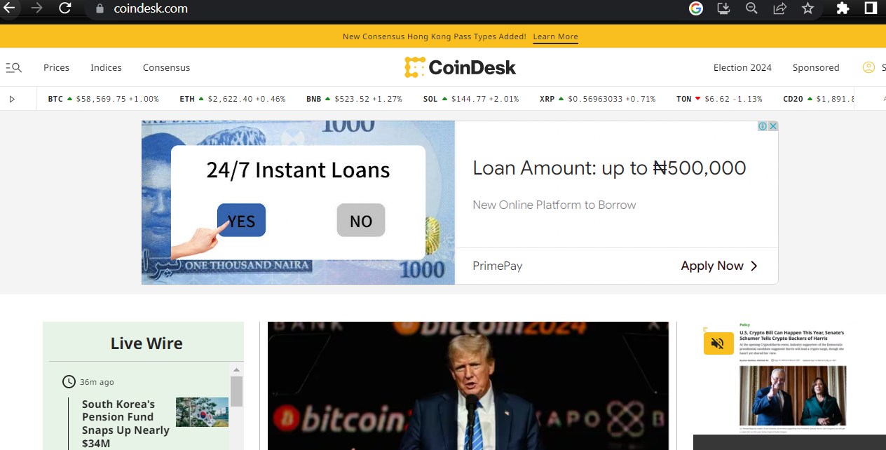 Coindesk, best crypto research tools.