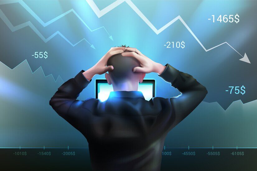 man facing loss  after crypto bear run