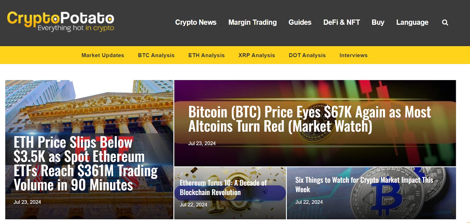 cryptopotato website