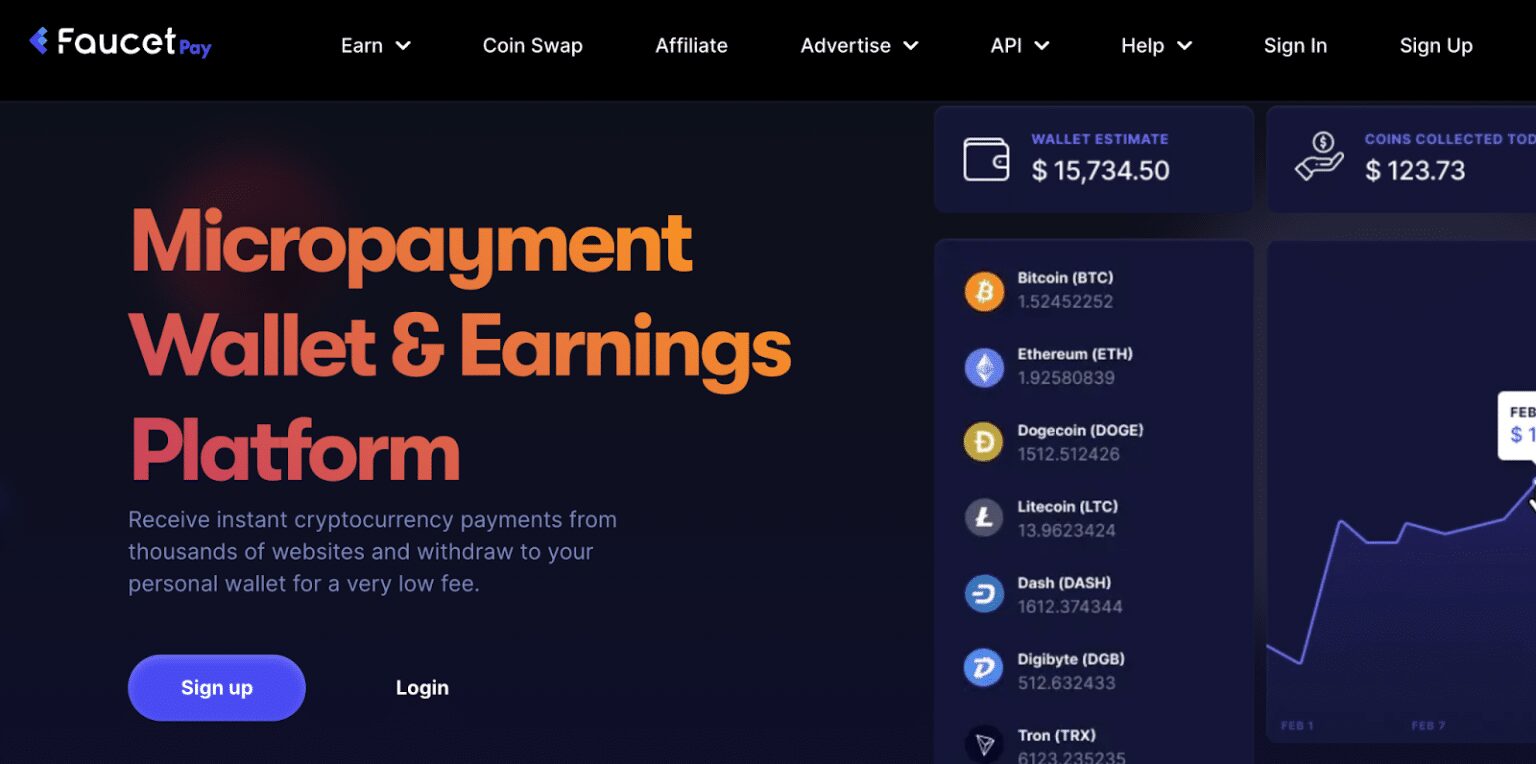  FaucetPay Dashboard
