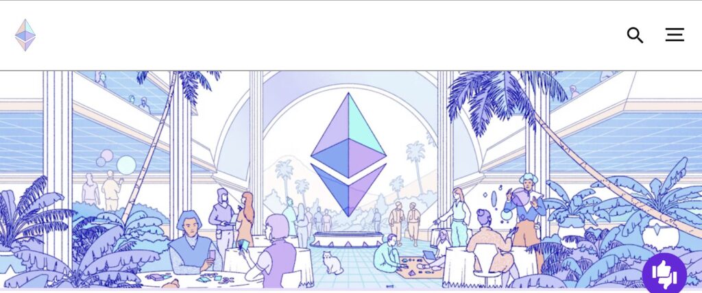 digital image of Ethereum website