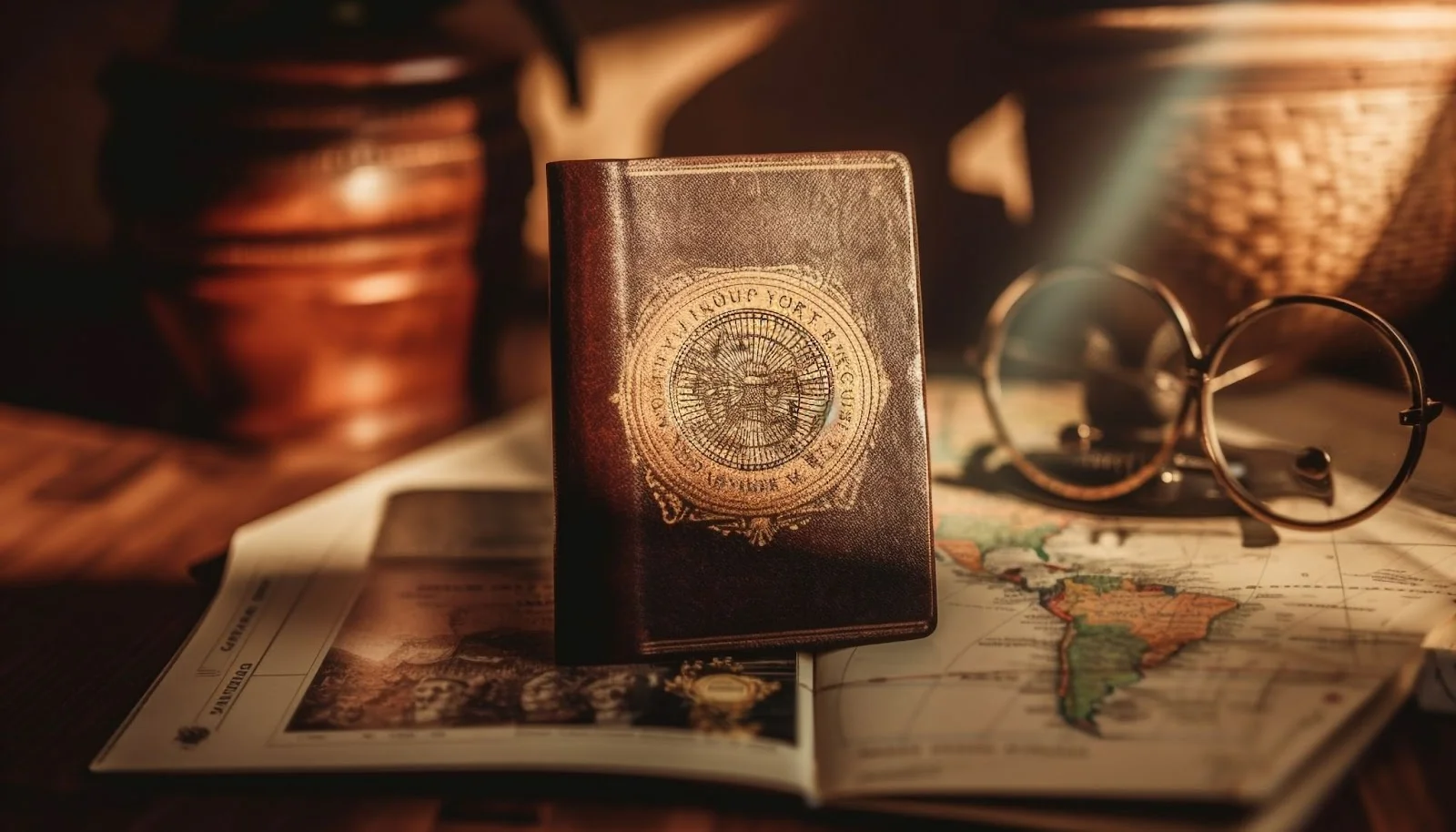 Antique book depicting the history of cryptosystems