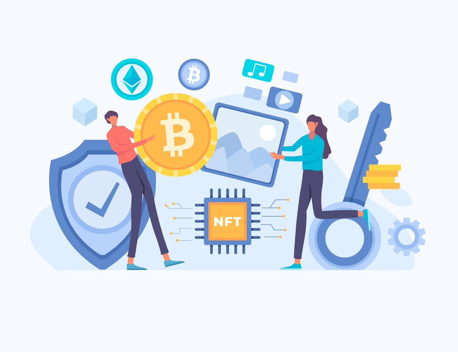 Image depicting benefits of cryptosystems