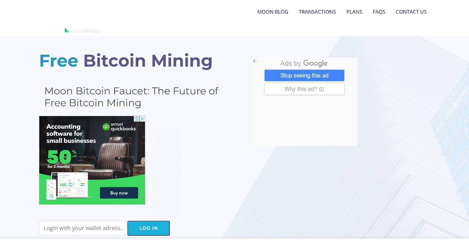 Moon Bitcoin Dashboard