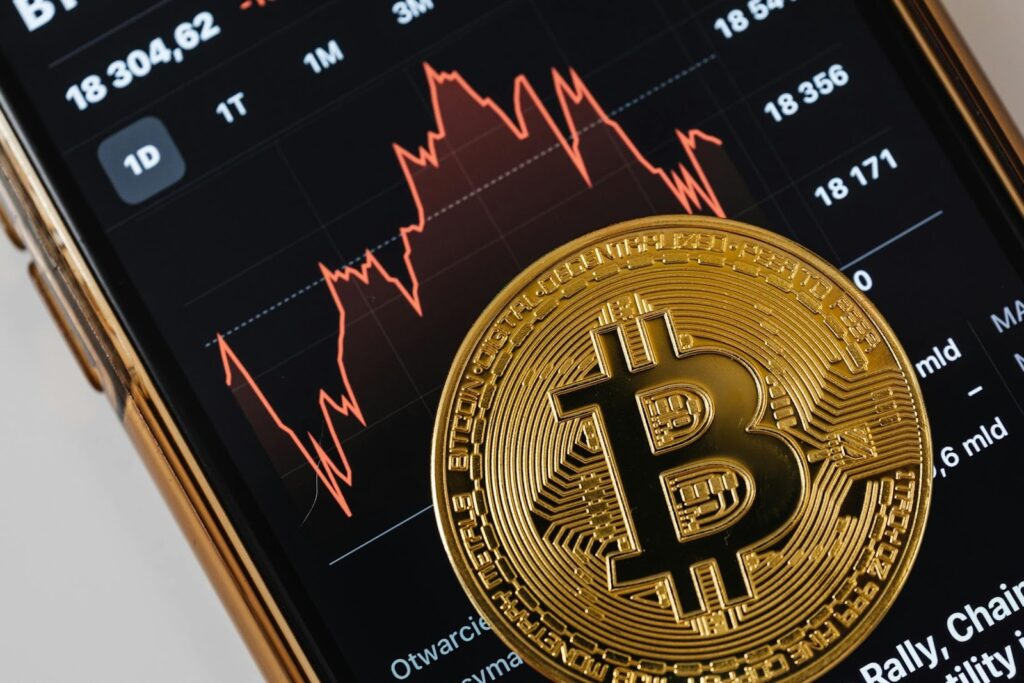 A Gold Coin on a Smartphone Screen.