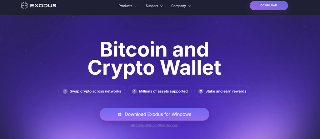 Exodus crypto-wallet