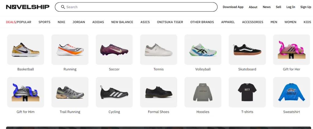 Novelship Homepage