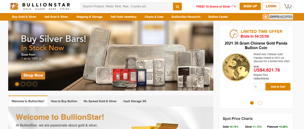 BullionStar Homepage