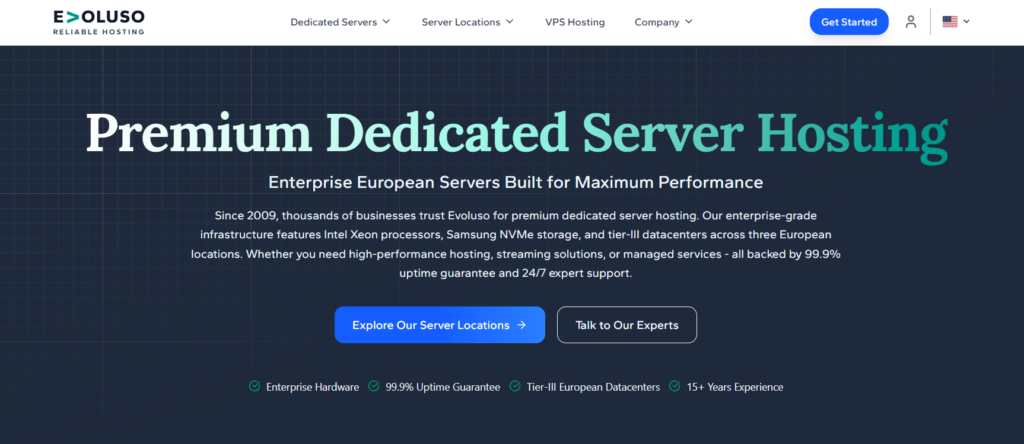 Evoluso Homepage