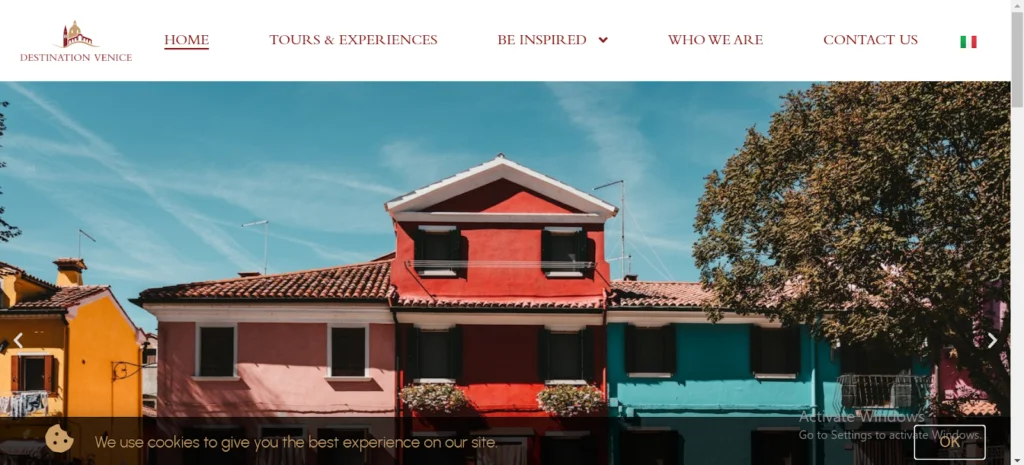 Homepage of Destination Venice