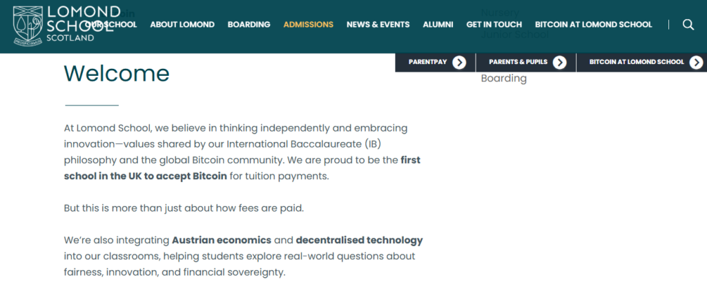 Lomond School homepage