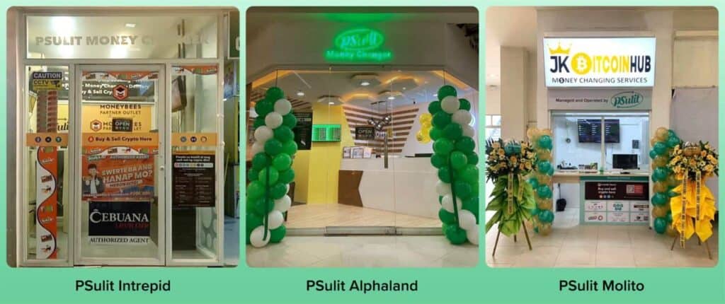 A cross-section of some Moneybees OTC Outlets.