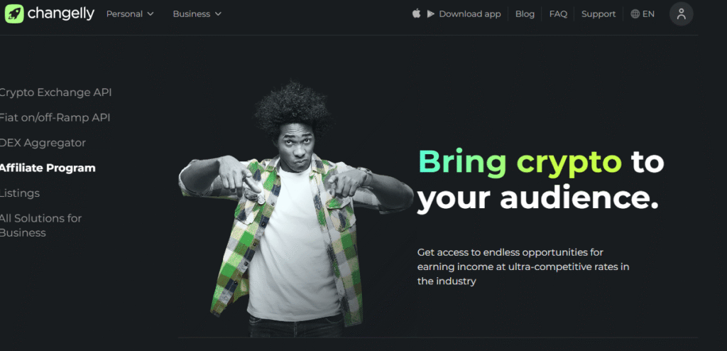 Changelly affiliate