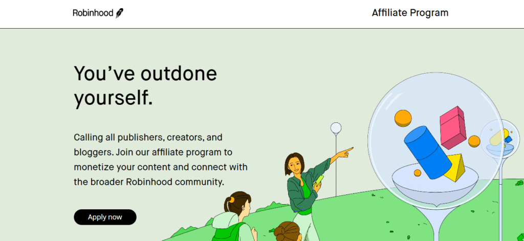 Robinhood affiliate page
