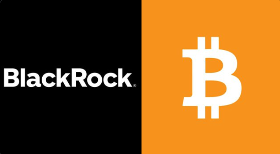BlackRock and Bitcoin logo