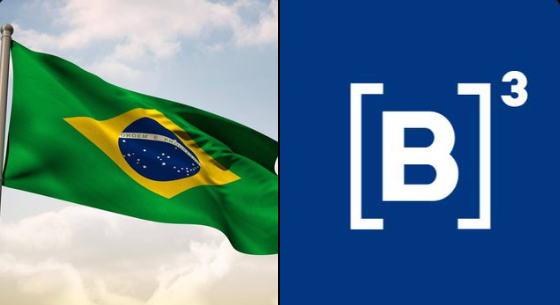 Drapeau du Brésil et logo B3