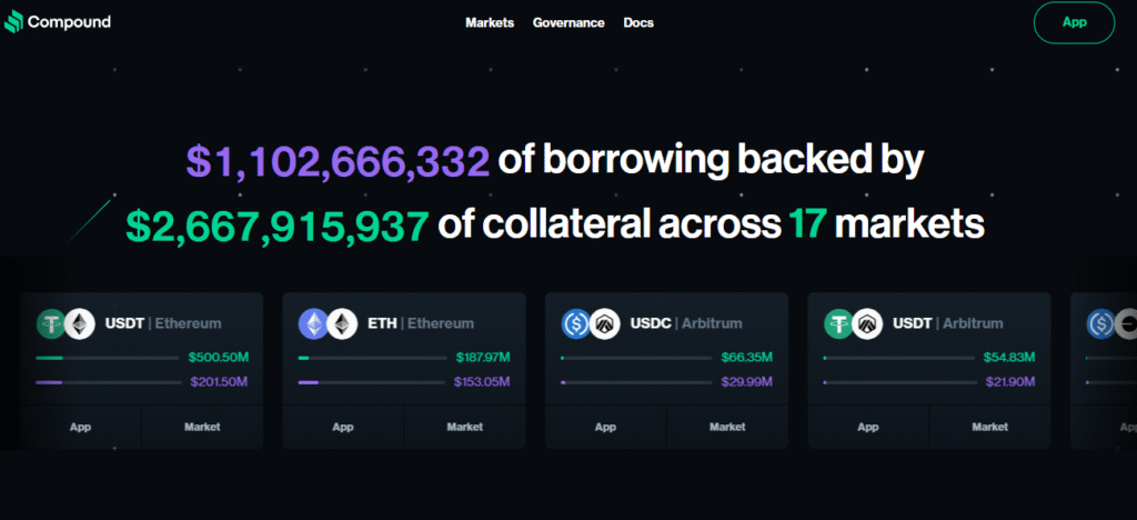 Compound homepage