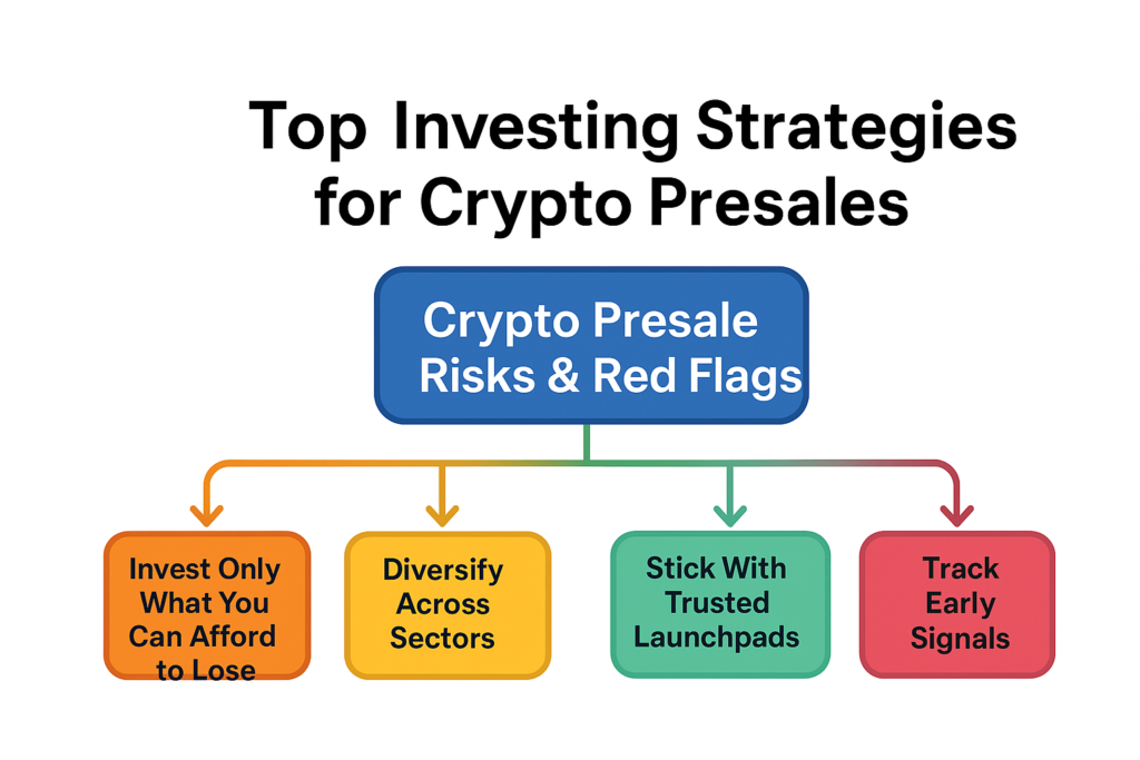 Image showing top investing strategies for crypto presale
