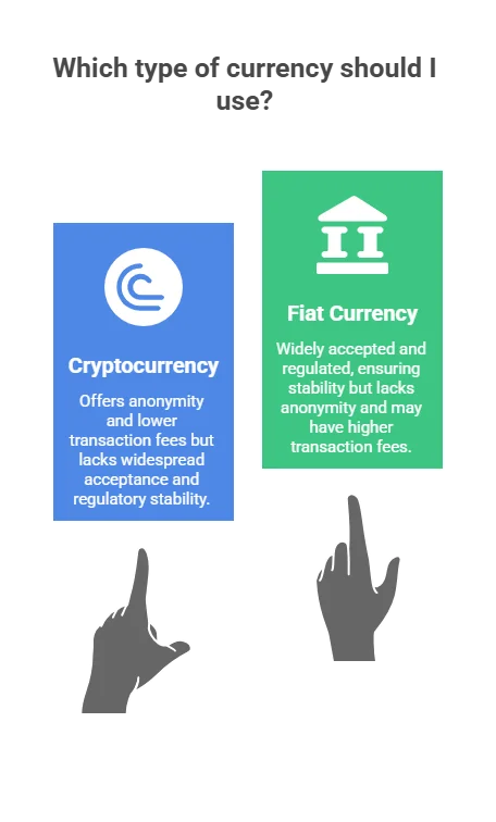 Diferencias entre criptomonedas y monedas fiduciarias
