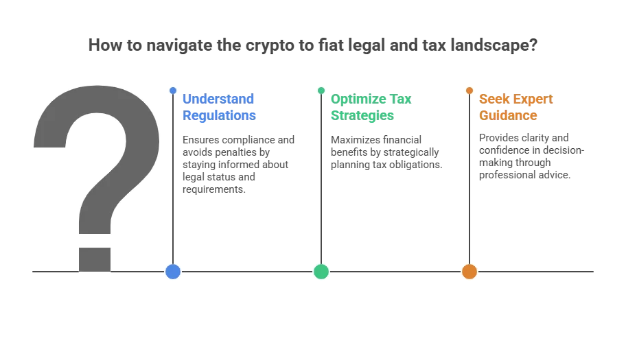 Panorama legal y fiscal de la conversión de criptomonedas a moneda fiduciaria