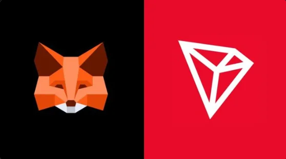 MetaMask and Tron logo