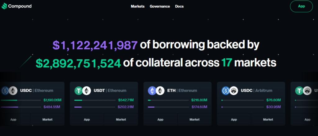 Compound homepage