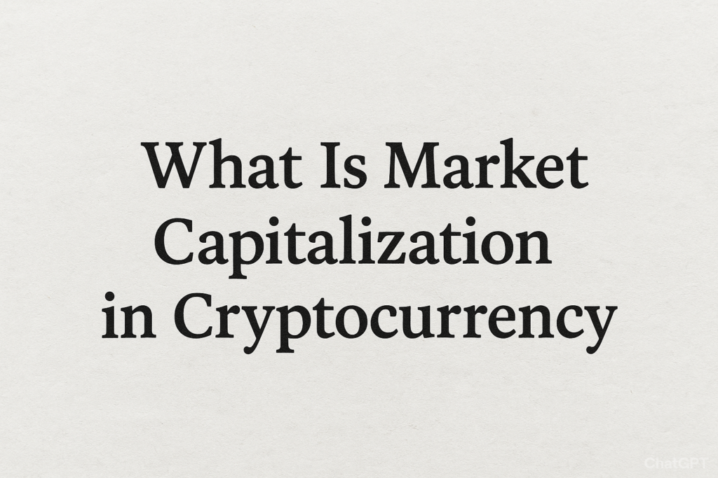 What is capitalization in cryptocurrency”