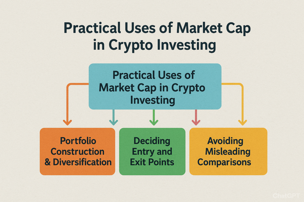 image showing the practical use of market cap in crypto investing