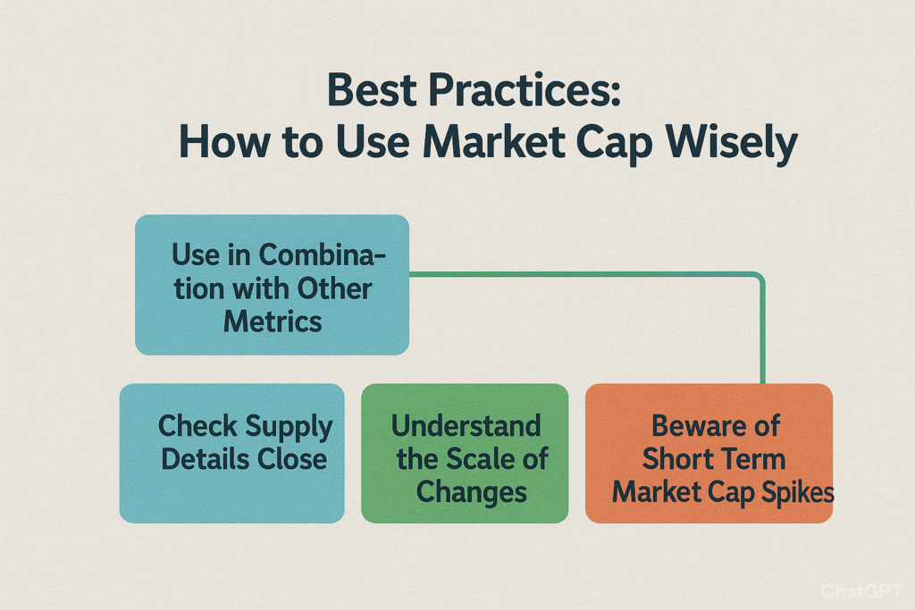 Image showing the best practices to use on market cap