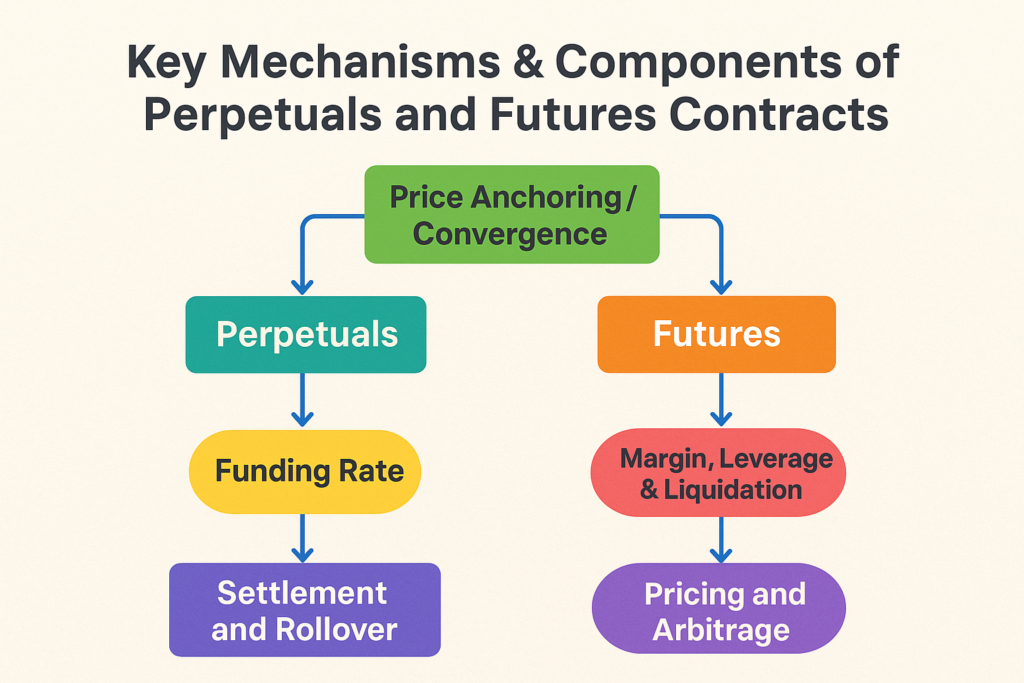 Image showing Key Mechanisms & Components of Perpetuals and Futures Contracts