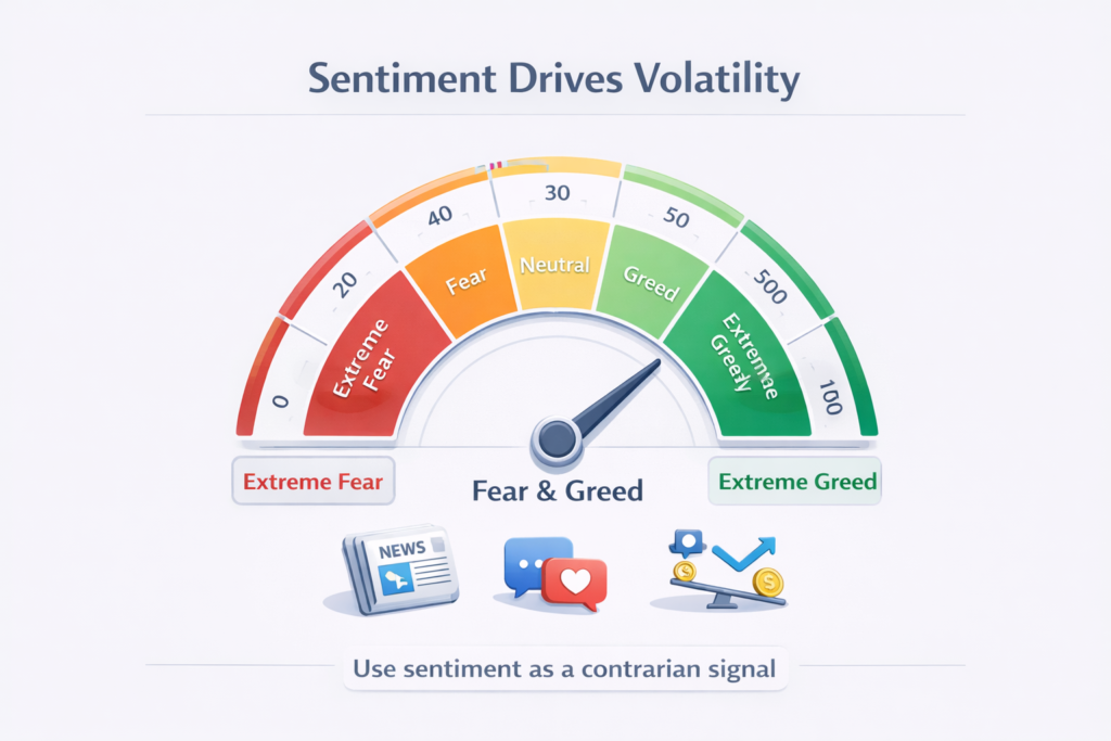 Market sentiment in crypto