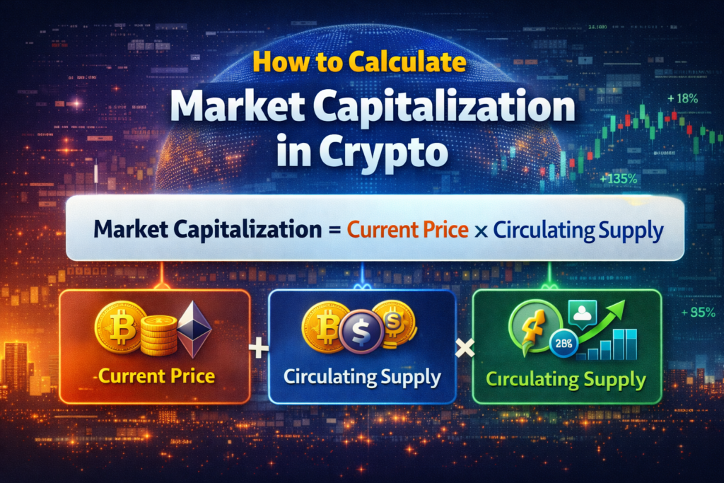  Image showing how to calculate market capitalization in crypto 