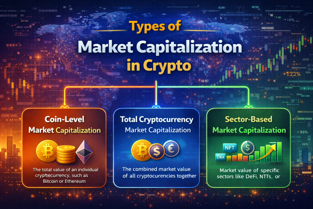  Image showing types of market cap in crypto