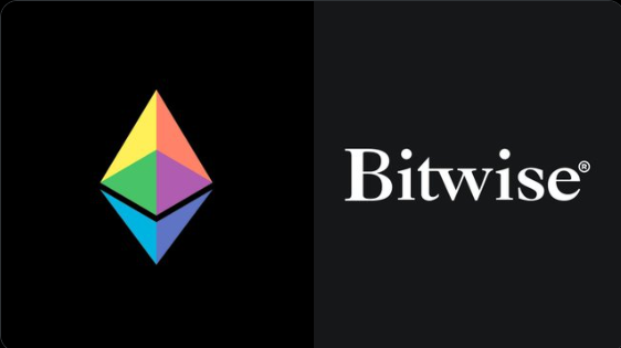 Ethereum logo and Bitwise