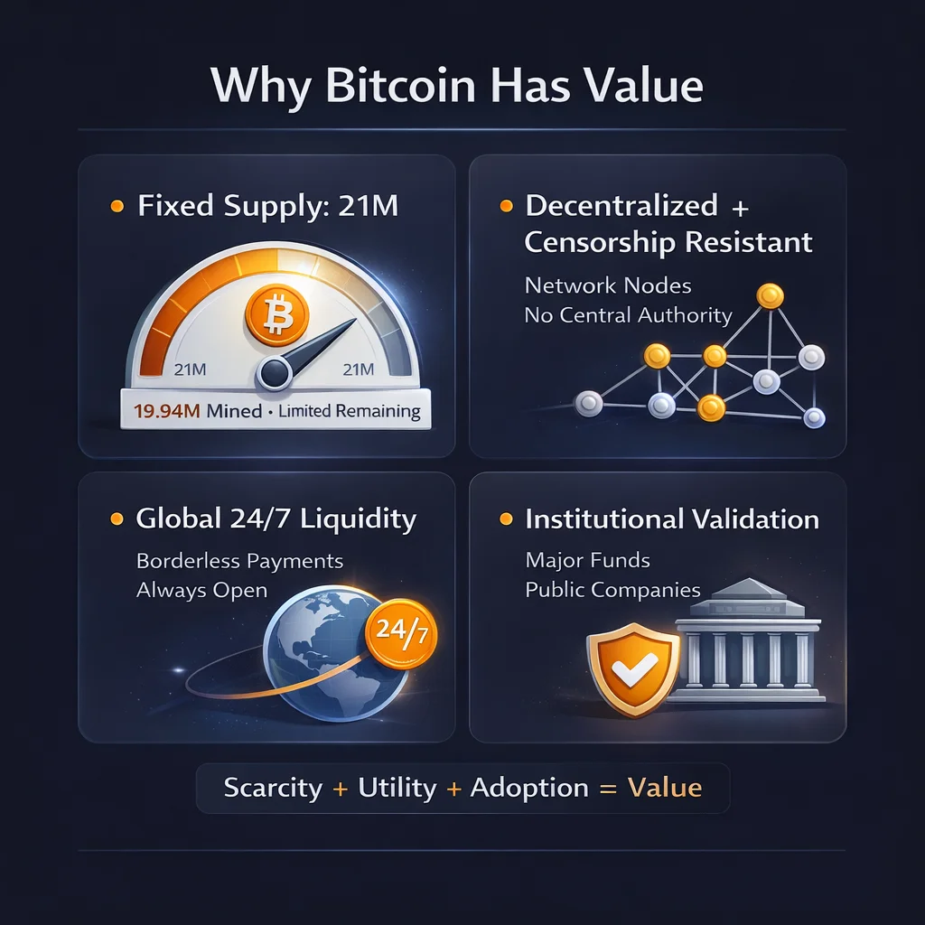 Why Bitcoin has value