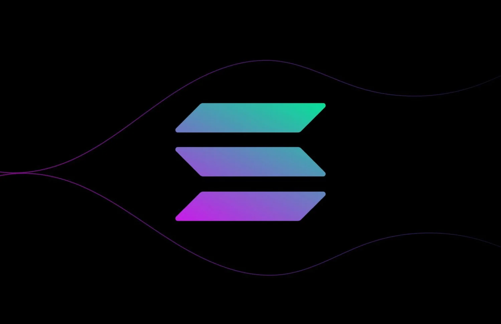 Solana Blockchain-Logo. 