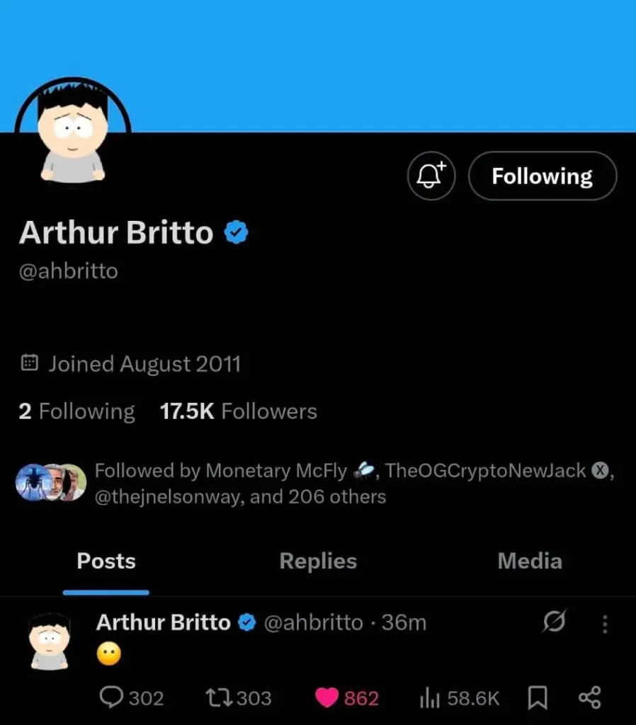 Arthur Britto 2025 X Space