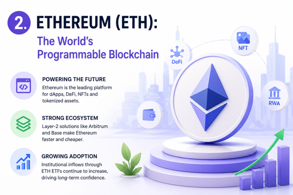 image depicting ethereum as the world's programmable blockchain