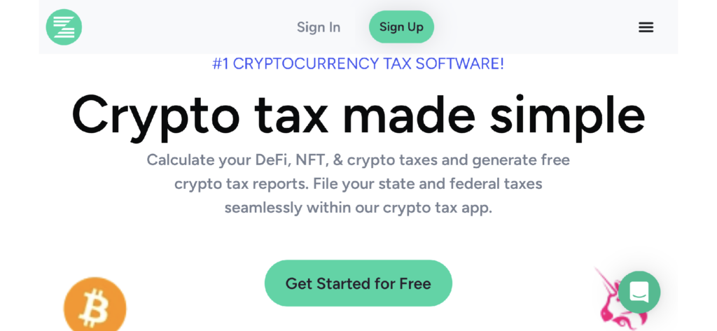 Zenledger homepage