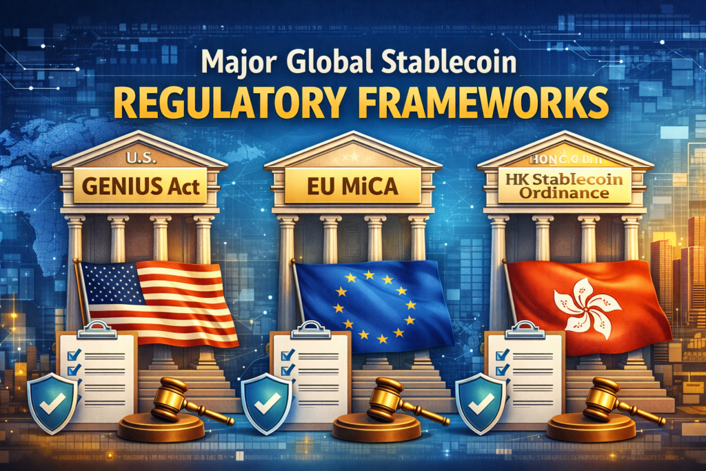 Image showing the major global stablecoin regulatory framework