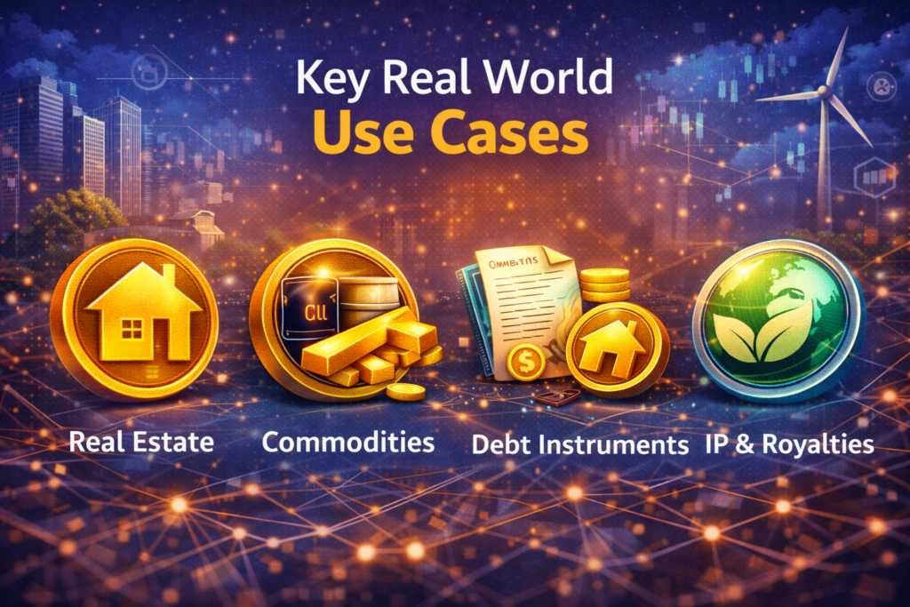 image showing the key real world use case of RWA Tokenization