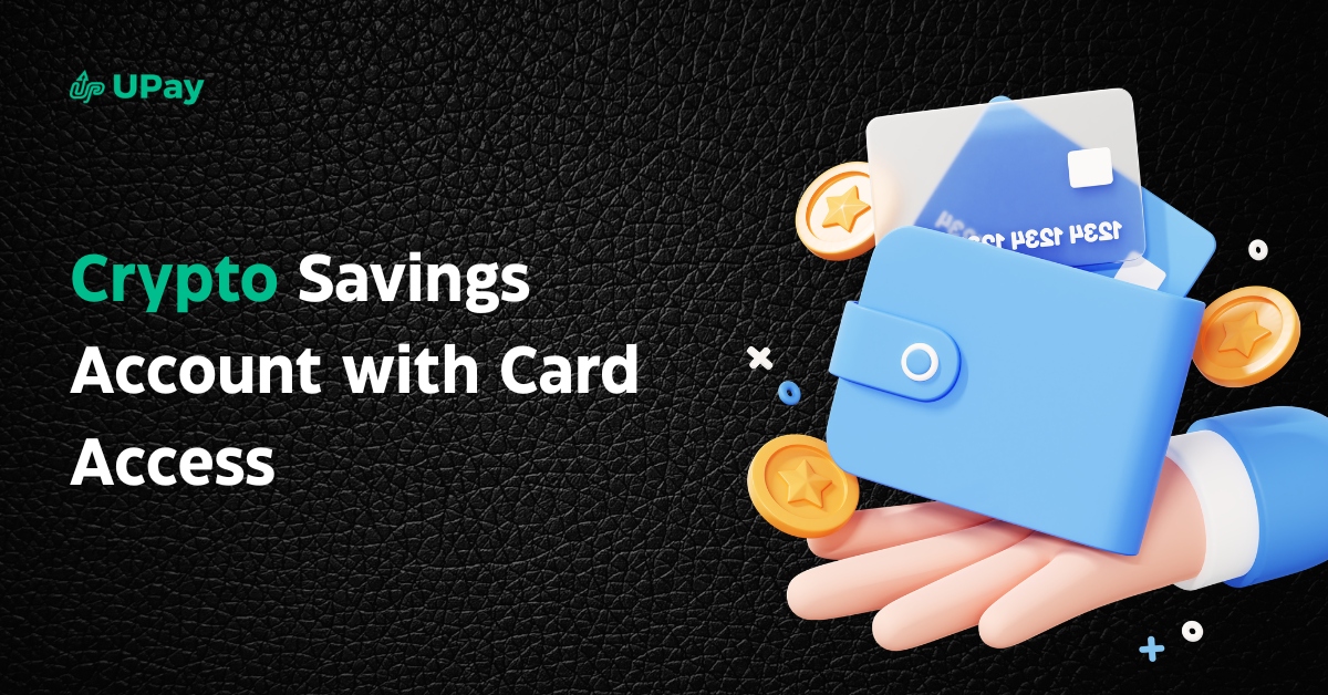 crypto savings account with card access